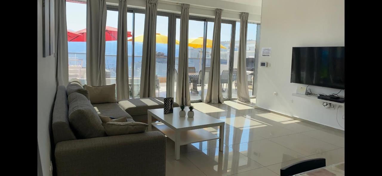 Stunning Penthouse With Sea Views And Private Heated Pool Leilighet Eilat Eksteriør bilde