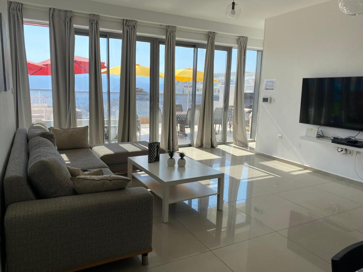 Stunning Penthouse With Sea Views And Private Heated Pool Leilighet Eilat Eksteriør bilde